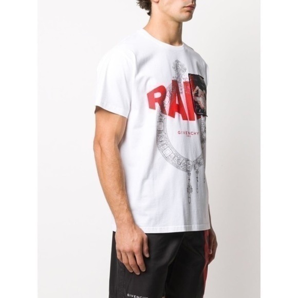 Givenchy Other - Givenchy Rare Logo Regular Fit White Short Sleeve Graphic Cotton Tee Size M NWOT